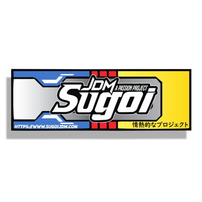 New Official Design Sugoi Jdm Retro Gundam Theme Slap Sticker - Sugoi JDM