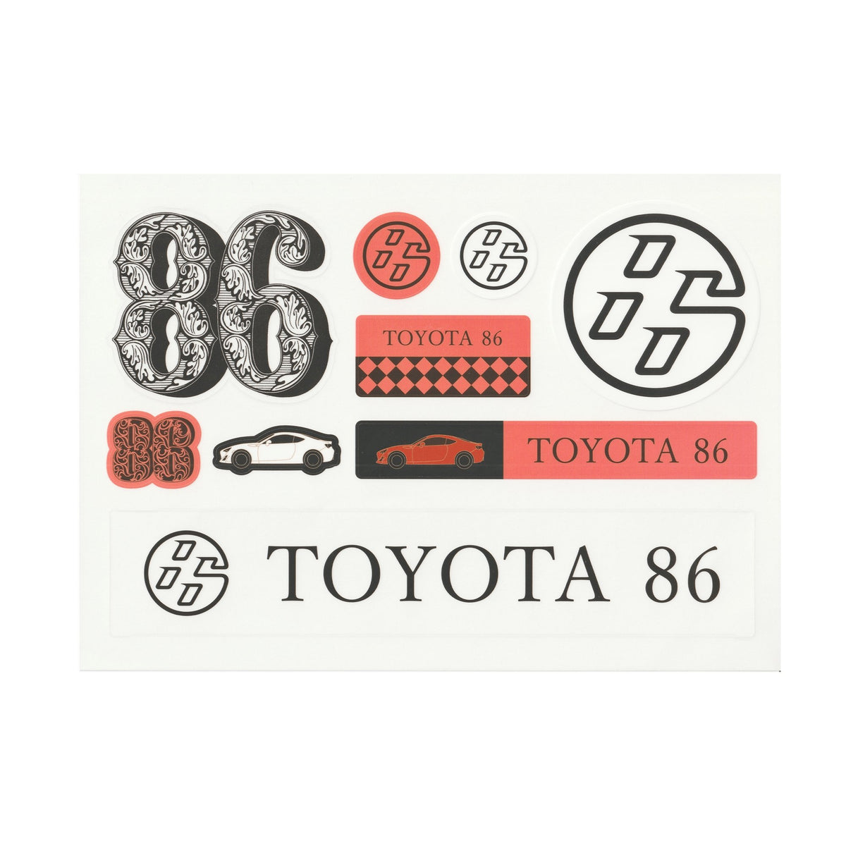New Promotional JDM Japan Toyota MF Ghost Initial D GR86 Sticker Set - Sugoi JDM