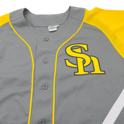 New Retro Japan Fukuoka Softbank Hawks 2007 Baseball Jersey Grey - Sugoi JDM