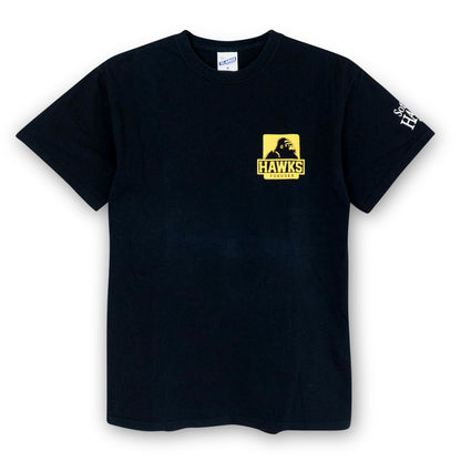 New Retro Japan Fukuoka Softbank Hawks XLARGE Collaboration T-Shirt Black - Sugoi JDM