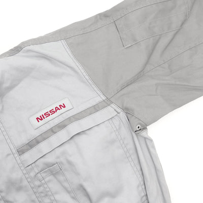 New Retro Japan JDM Nissan Tsunagi Mechanics Coverall Uniform Grey - Sugoi JDM