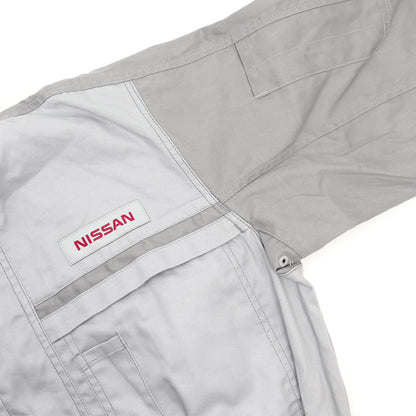 New Retro Japan JDM Nissan Tsunagi Mechanics Coverall Uniform Grey - Sugoi JDM