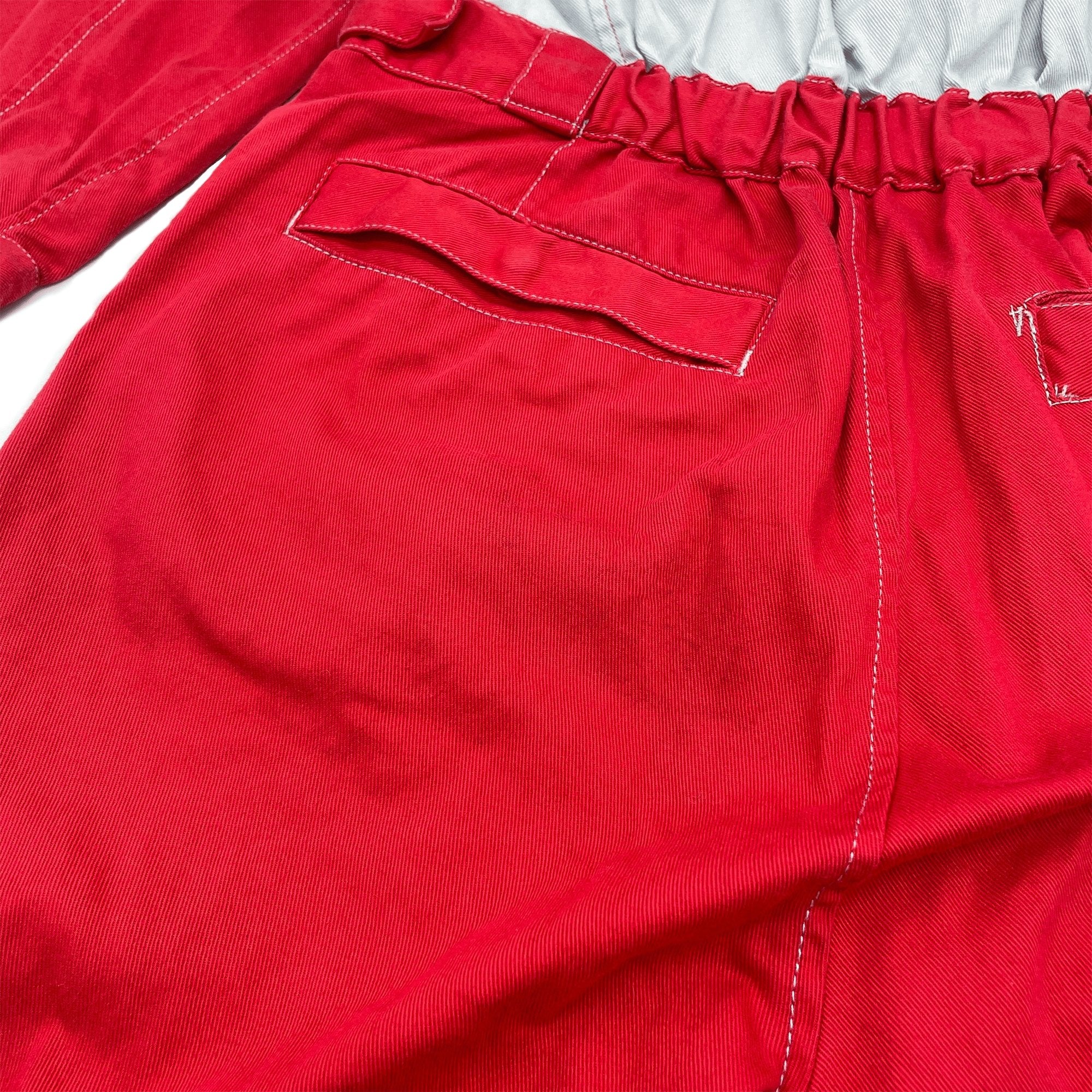 New Retro Japan Nissan Red Stage Summer Tsunagi Mechanics Jumpsuit Coverall Uniform - Sugoi JDM