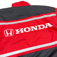 New Retro JDM Japan Honda Racing Staff Summer Batting Jacket Red - Sugoi JDM