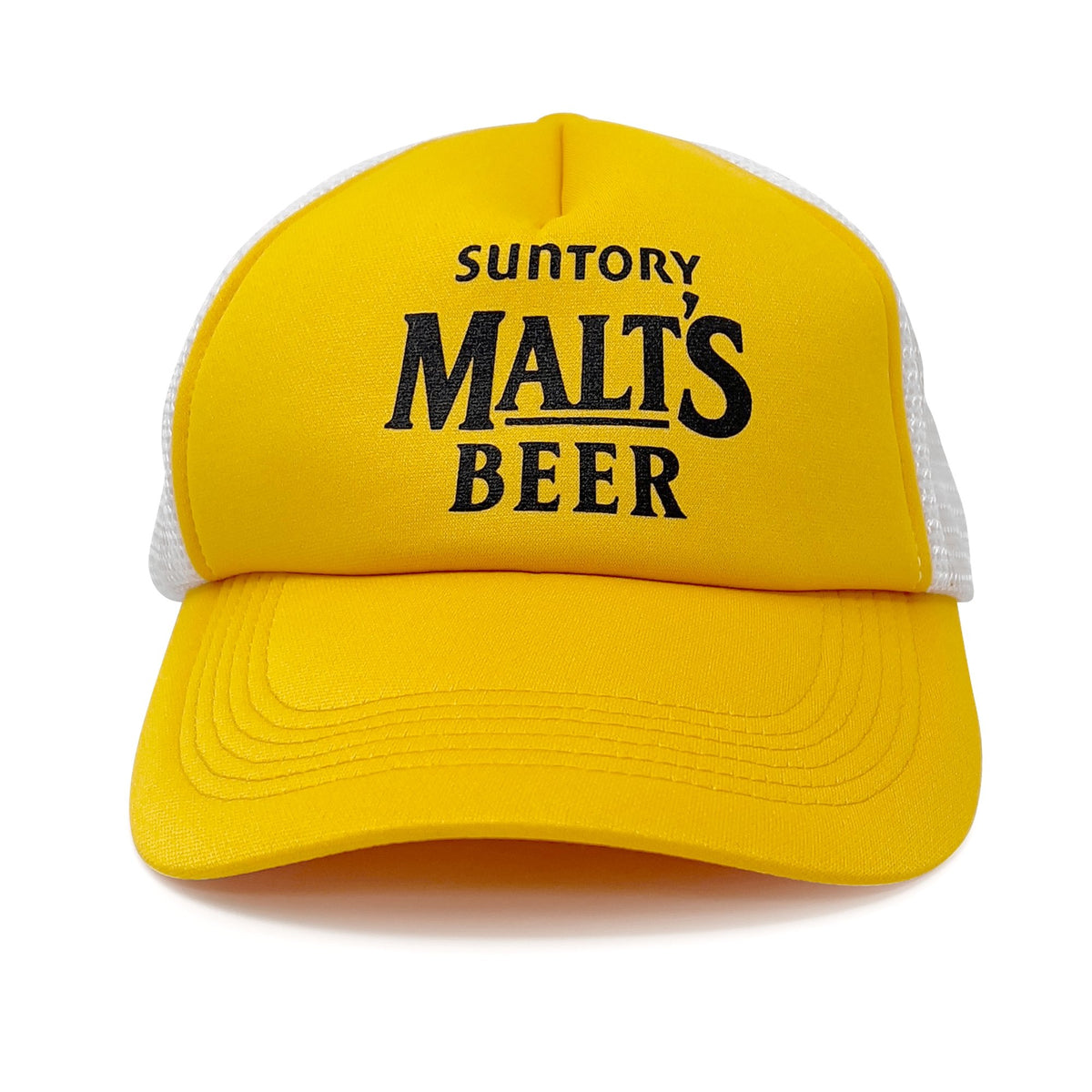 New Retro Limited Edition Japan Suntory Malt's Snapback Trucker Hat Cap Yellow - Sugoi JDM