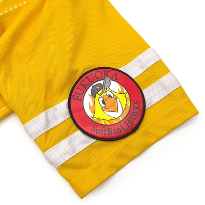 New Retro NPB Japan Softbank Hawks Baseball Jersey 2015 Yellow - Sugoi JDM