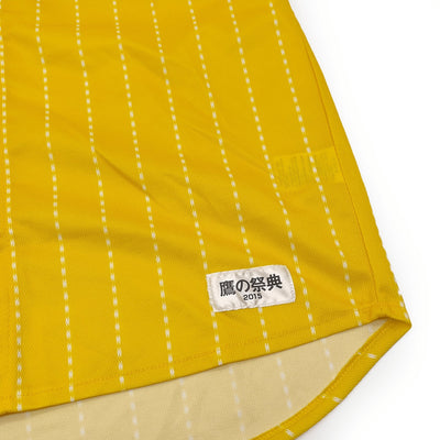 New Retro NPB Japan Softbank Hawks Baseball Jersey 2015 Yellow - Sugoi JDM