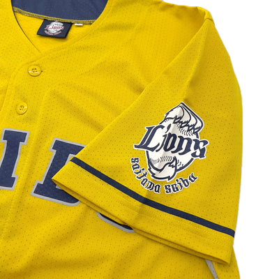 New Retro Saitama Seibu Lions Fan Club NPB Japan Baseball Jersey Yellow - Sugoi JDM