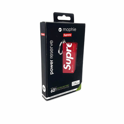New Supreme Mophie Power Reserve Keychain Red S/S15 iPhone Lightning Connector - Sugoi JDM