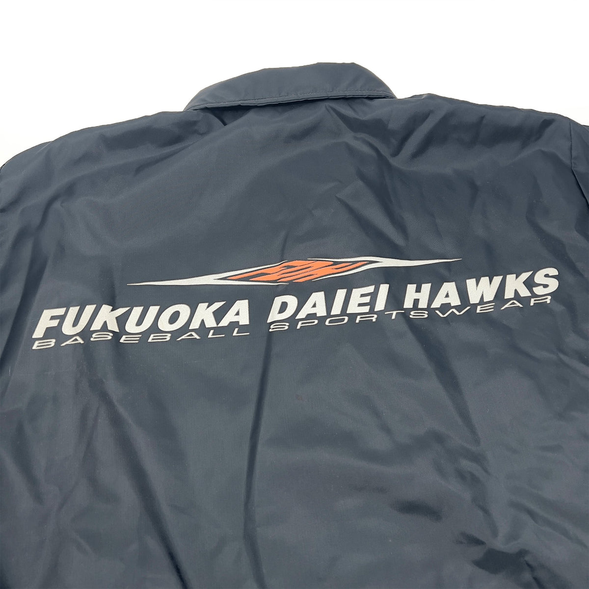 New Vintage Japan NPB Fukuoka Daiei Hawks Coaches Jacket Black - Sugoi JDM