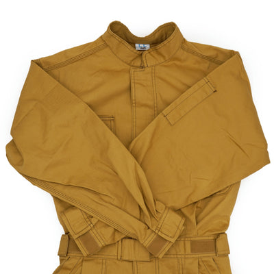New Vintage Japan Showa Era Toyota Tecno Coveralls Tsunagi Jumpsuit Brown - Sugoi JDM