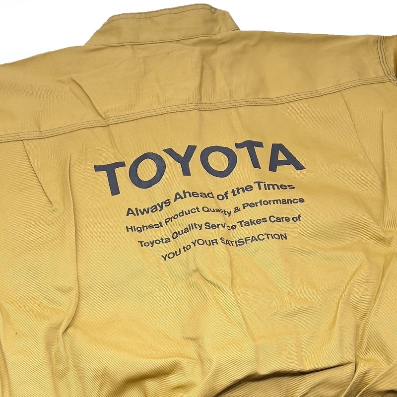 New Vintage Japan Showa Era Toyota Tecno Coveralls Tsunagi Jumpsuit Brown - Sugoi JDM