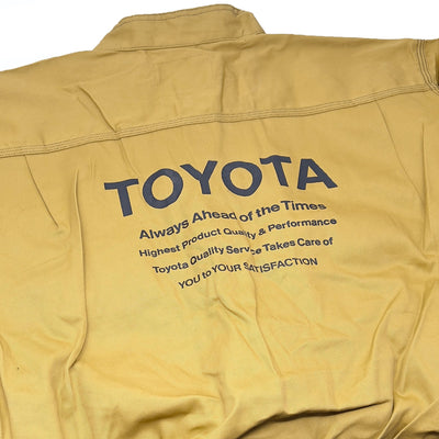 New Vintage Japan Showa Era Toyota Tecno Coveralls Tsunagi Jumpsuit Brown - Sugoi JDM