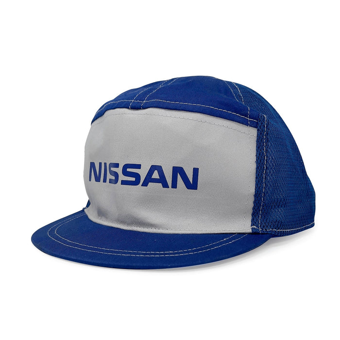 New Vintage Japanese JDM Nissan Stage Mechanic Uniform Mesh Hat Cap Blue - Sugoi JDM