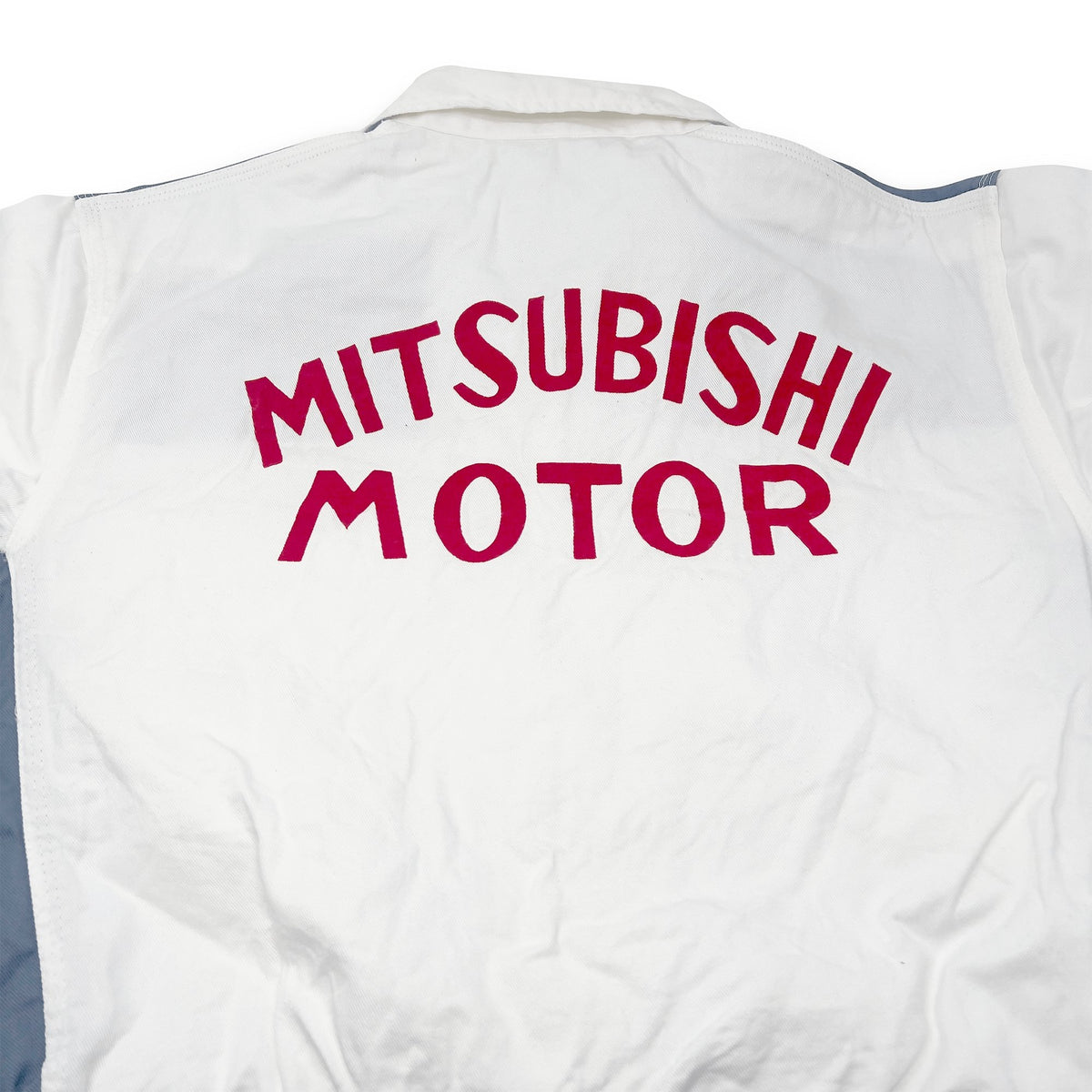 New Vintage JDM Japan Showa Mitsubishi Motors Coveralls Tsunagi White - Sugoi JDM