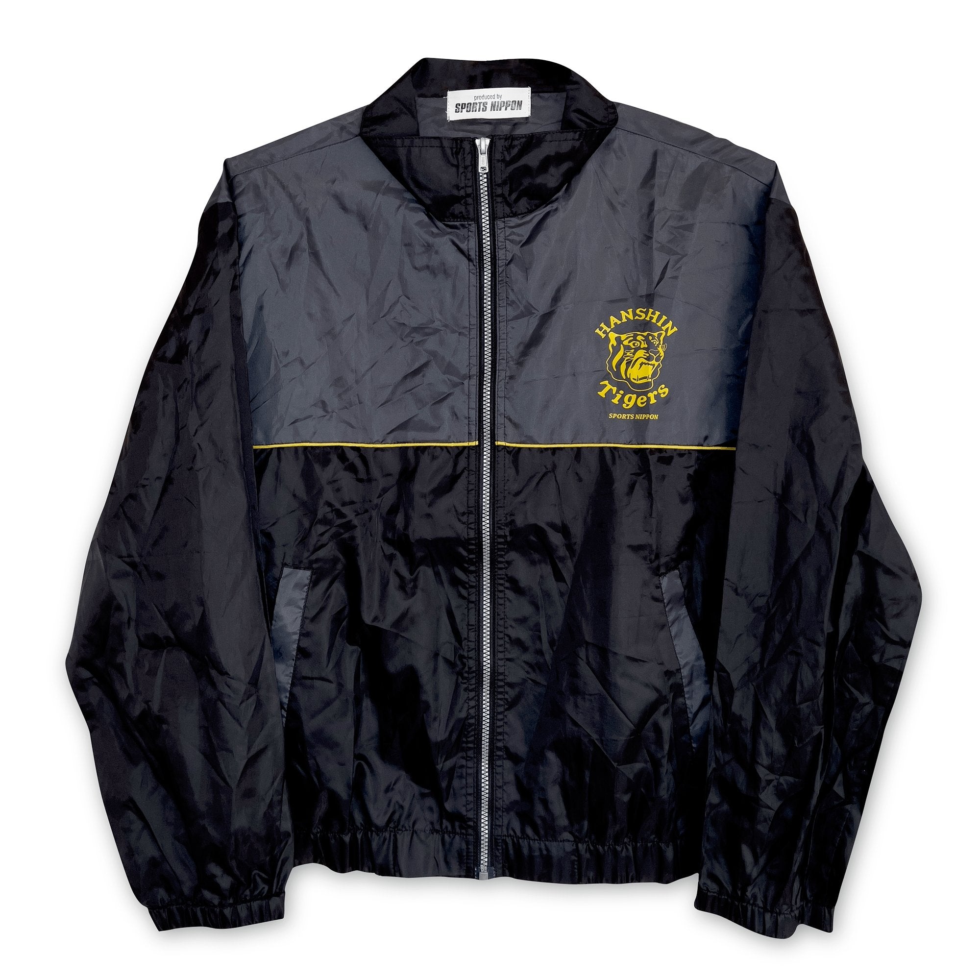 Yellow and Black Satin Hanshin Tigers Jacket - Jackets Masters