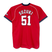Official Ikkyu Retro Japan Hiroshima Carp Baseball Visitor Jersey Suzuki Seiya #51 - Sugoi JDM