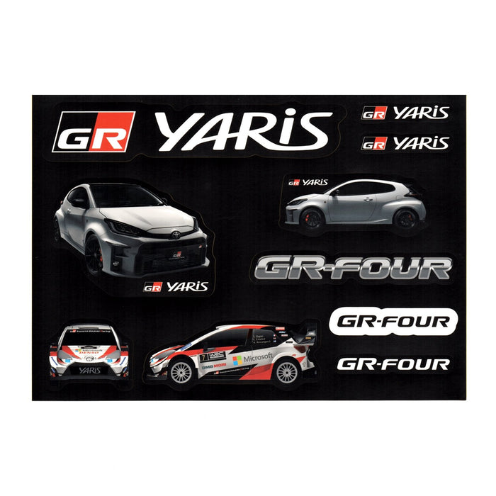 Official Promotional JDM Japan Toyota Gazoo Racing GR Yaris Sticker Pack - Sugoi JDM