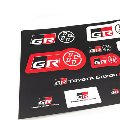 Official Promotional JDM Japan Toyota Gazoo Racing GR86 Sticker Pack - Sugoi JDM