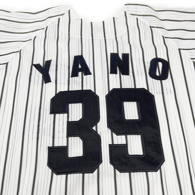 Official Retro 2003 Japan Hanshin Tigers Akihiro Yano Baseball Knit Jersey #39 - Sugoi JDM