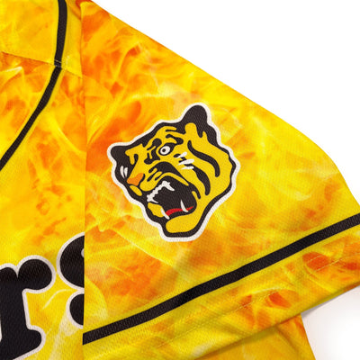 Official Retro Japan Hanshin Tigers Baseball Club Flame Light Jersey - Sugoi JDM
