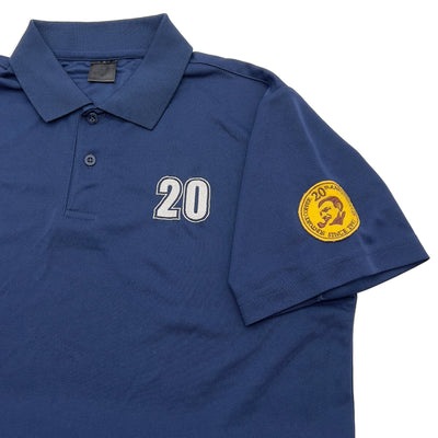 Promotional Japan Suntory Boss Coffee 20th Anniversary Polo Shirt Blue - Sugoi JDM