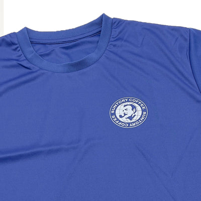 Promotional Japan Suntory Boss Coffee Active Sportswear Shirt Blue - Sugoi JDM