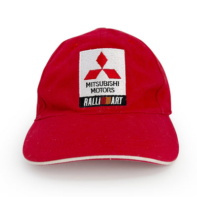 Rare Retro JDM Mitsubishi Motors Ralliart Japan WRC Rally Cap Hat - Sugoi JDM