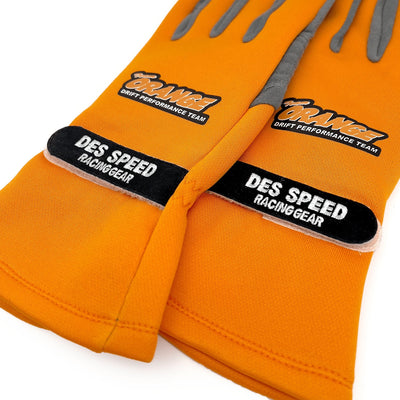 Rare Retro JDM Team Orange Japan Des Speed D1GP Drifting Racing Gloves - Sugoi JDM
