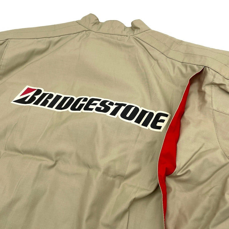 Rare Retro New JDM Bridgestone Racing Pit Uniform Jacket Brown - Sugoi JDM