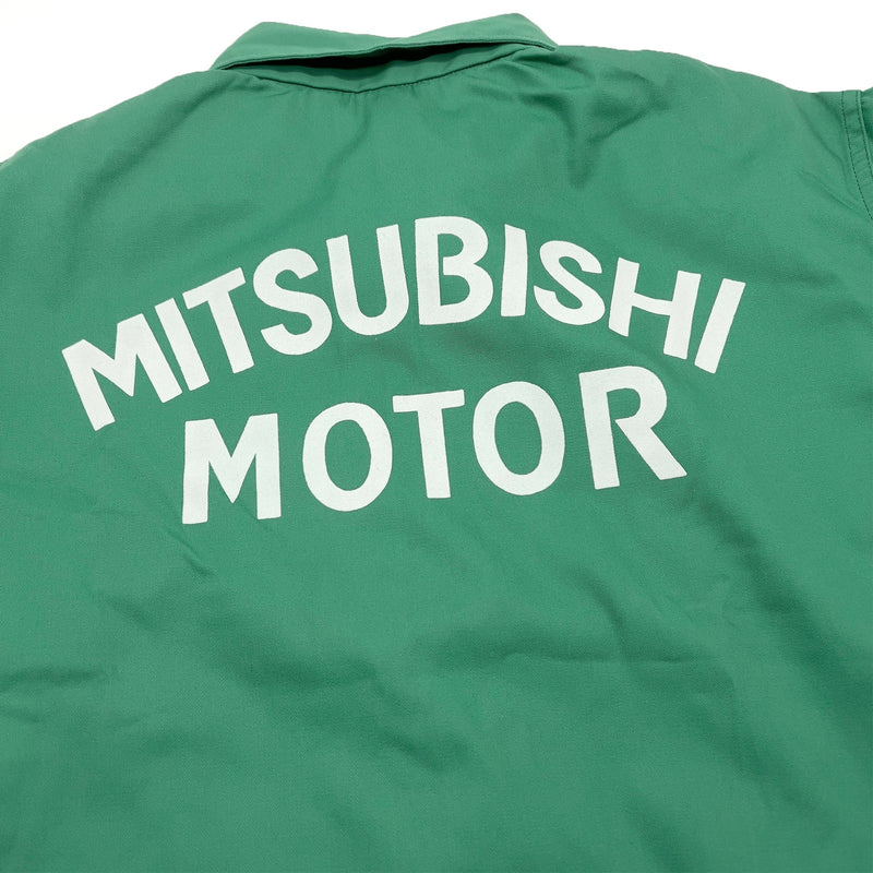 Rare Vintage Showa JDM Japan Mitsubishi Motors Short Staff Jacket Green - Sugoi JDM