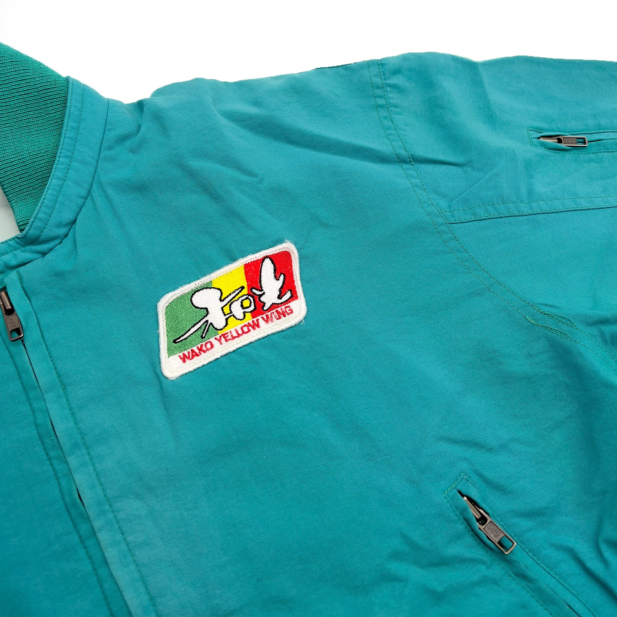 Retro 1980s Genuine JDM Japan Honda Racing Wako Yellow Wing Jacket ...