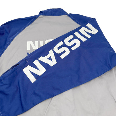 Retro Altia JDM Japan Nissan Summer Tsunagi Mechanics Coverall Old Logo Blue - Sugoi JDM