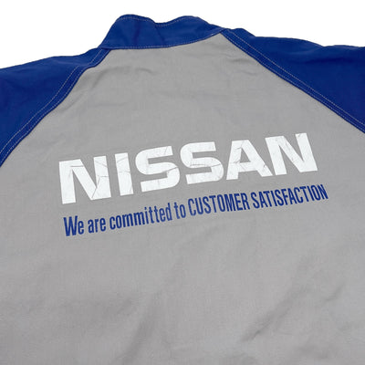 Retro Altia JDM Japan Nissan Tsunagi Mechanics Coverall Old Logo Blue - Sugoi JDM