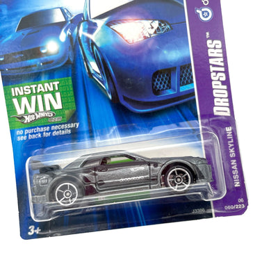 Retro Hot Wheels Dropstars Nissan Skyline Grey 2006 1:64 - Sugoi JDM