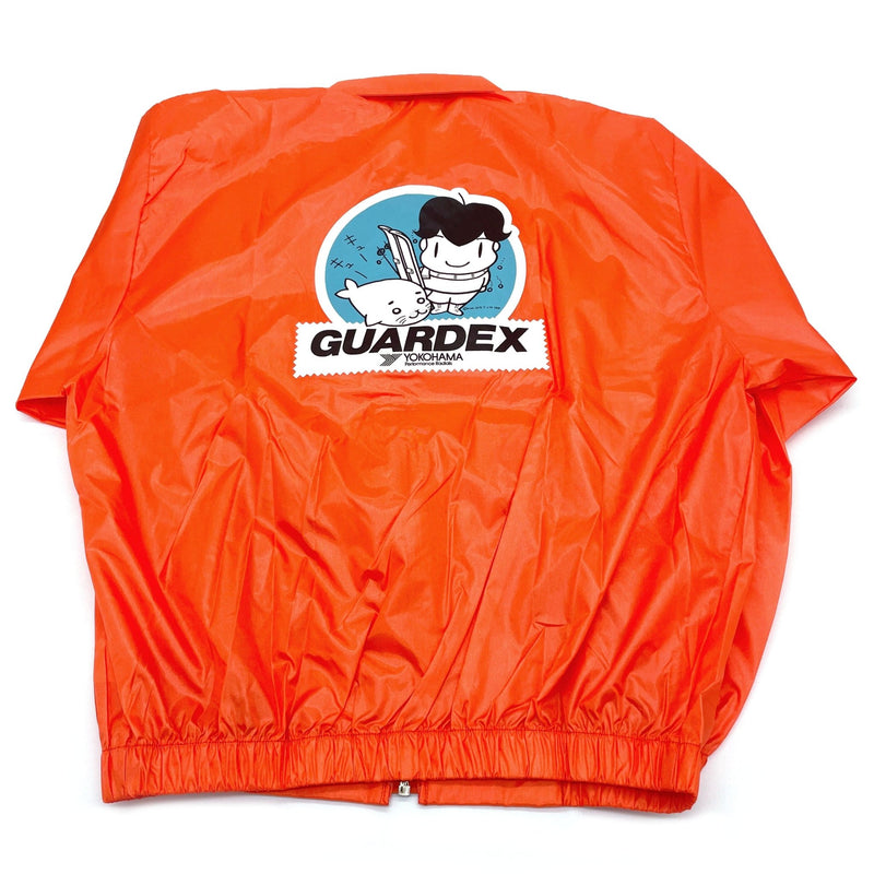 Retro Japan 1991 Sapporo Yokohama Guardex Light Nylon Jacket Orange - Sugoi JDM