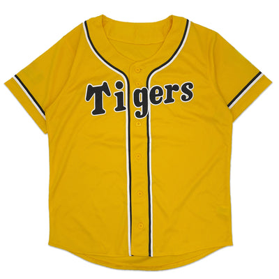 Retro Japan Hanshin Tigers Promotional Baseball Fan Club Light Jersey Yellow - Sugoi JDM