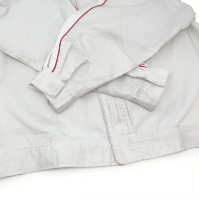 Retro Japan JDM Hino Motors Staff Uniform Jacket Light Grey - Sugoi JDM