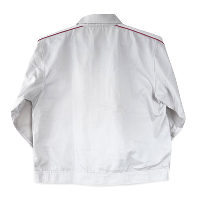 Retro Japan JDM Hino Motors Staff Uniform Jacket Light Grey - Sugoi JDM