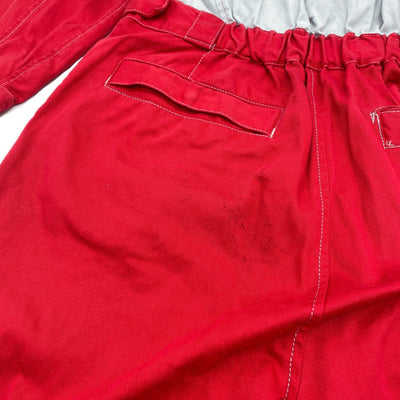 Retro Japan JDM Nissan Tsunagi Mechanics Jumpsuit Coverall Uniform Red - Sugoi JDM