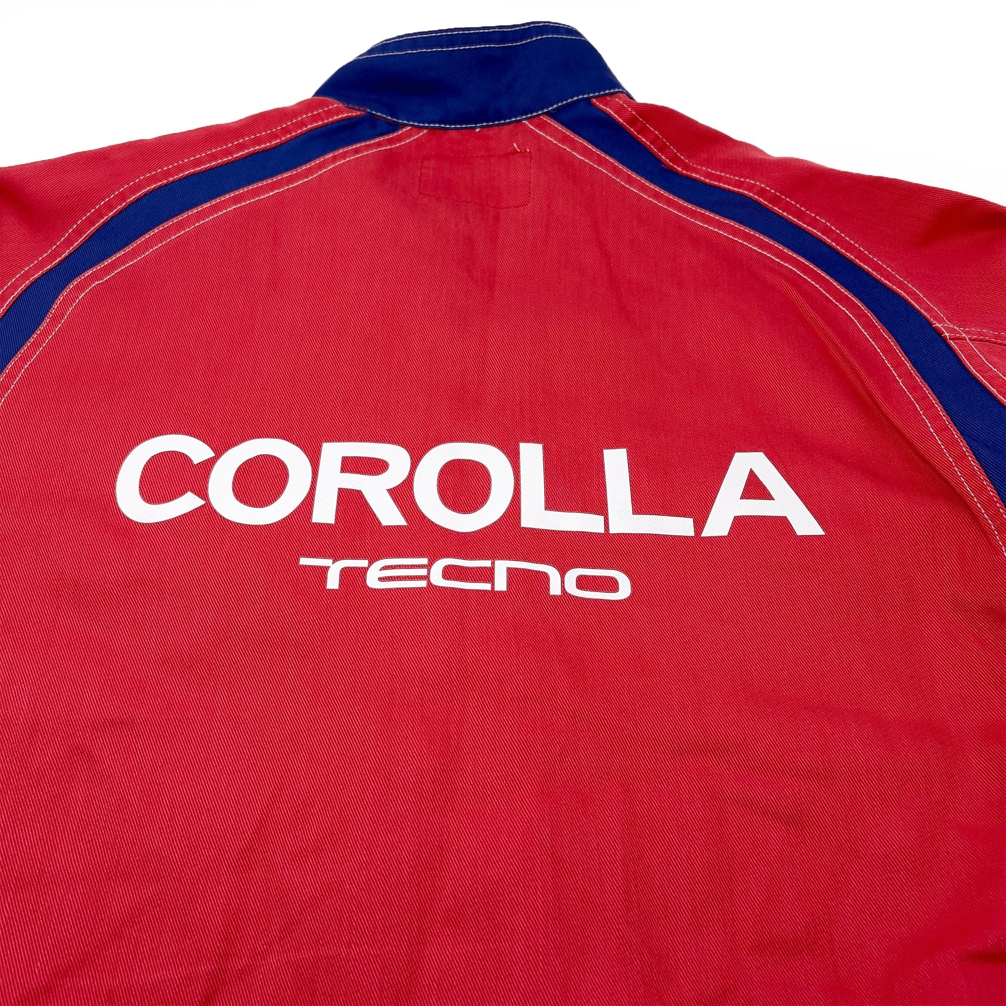 Retro Japan JDM Toyota Corolla Tecno Mechanics Uniform Jacket Red