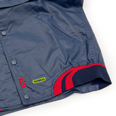 Retro Japan Showa Era JDM Hino Toyota Motors Staff Coaches Jacket Blue - Sugoi JDM