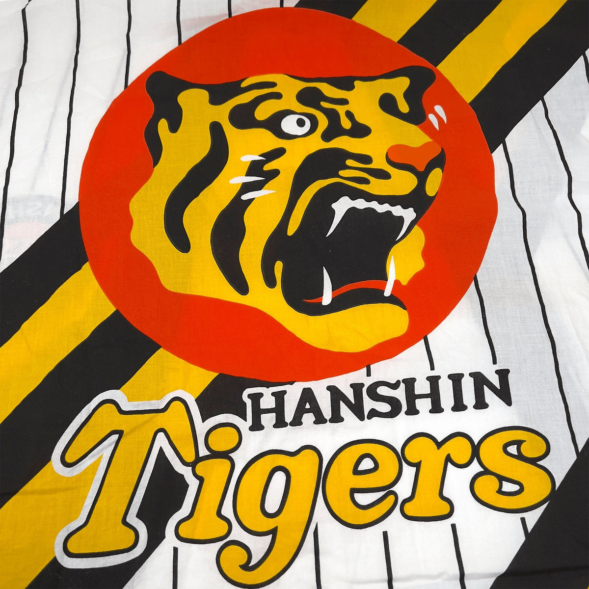Retro Japanese Baseball Hanshin Tigers Matsuri Happi Coat Yukata Kimono White - Sugoi JDM