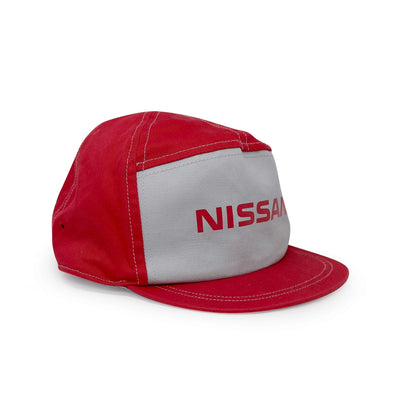 Retro Japanese JDM Nissan Red Stage Mechanic Uniform Hat Cap Red - Sugoi JDM