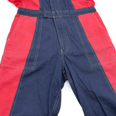Retro JDM Daihatsu Mini Kei Car Truck Summer Tsunagi Coveralls Jumpsuit Blue - Sugoi JDM
