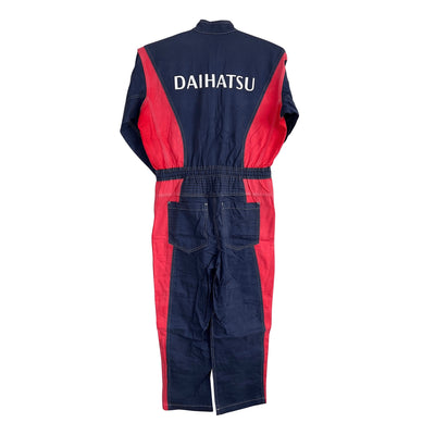 Retro JDM Daihatsu Mini Kei Car Truck Summer Tsunagi Coveralls Jumpsuit Blue - Sugoi JDM