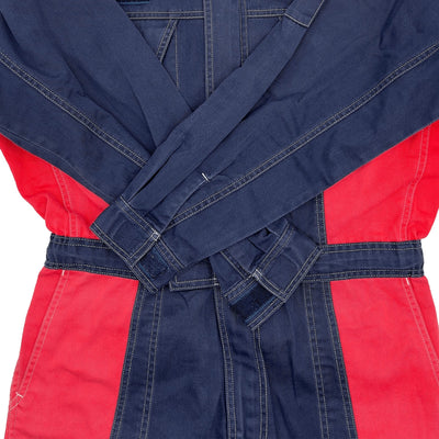 Retro JDM Daihatsu Mini Kei Car Truck Work Tsunagi Coveralls Uniform Blue - Sugoi JDM