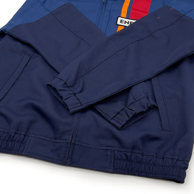 Retro JDM Japan ENEOS Oil Gas Station Staff Uniform Jacket Jumper Blue - Sugoi JDM