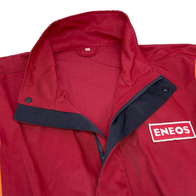 Retro JDM Japan ENEOS Oil Gas Station Workwear Jacket Jumper - Sugoi JDM