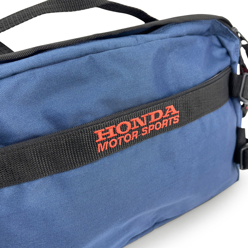 Retro JDM Japan Honda Motorsports Racing Hip Pack Shoulder Bag Blue - Sugoi JDM